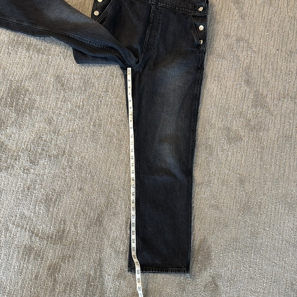 FRAME Denim Classic Overalls in Blackwater M - Picture 6 of 9